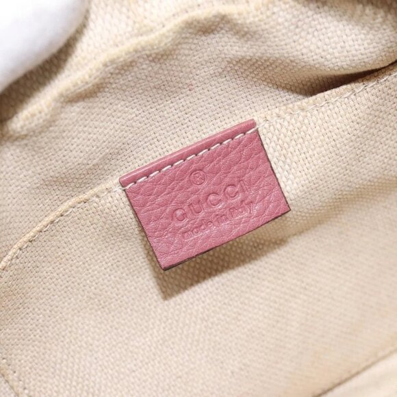 GUCCI Shoulder Bag Leather Pink Gold 308364 - Picture 11 of 15